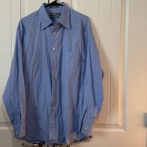 Daniel Cremieux Signature Collection‎ Men's Long Sleeve Shirt LG Blue Cotton